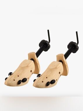 Wooden Adjustable Unisex Shoe Stretcher - Natural